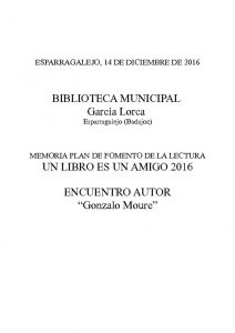 thumbnail of MEMORIA ENCUENTRO GONZALO MOURE – Esparragalejo